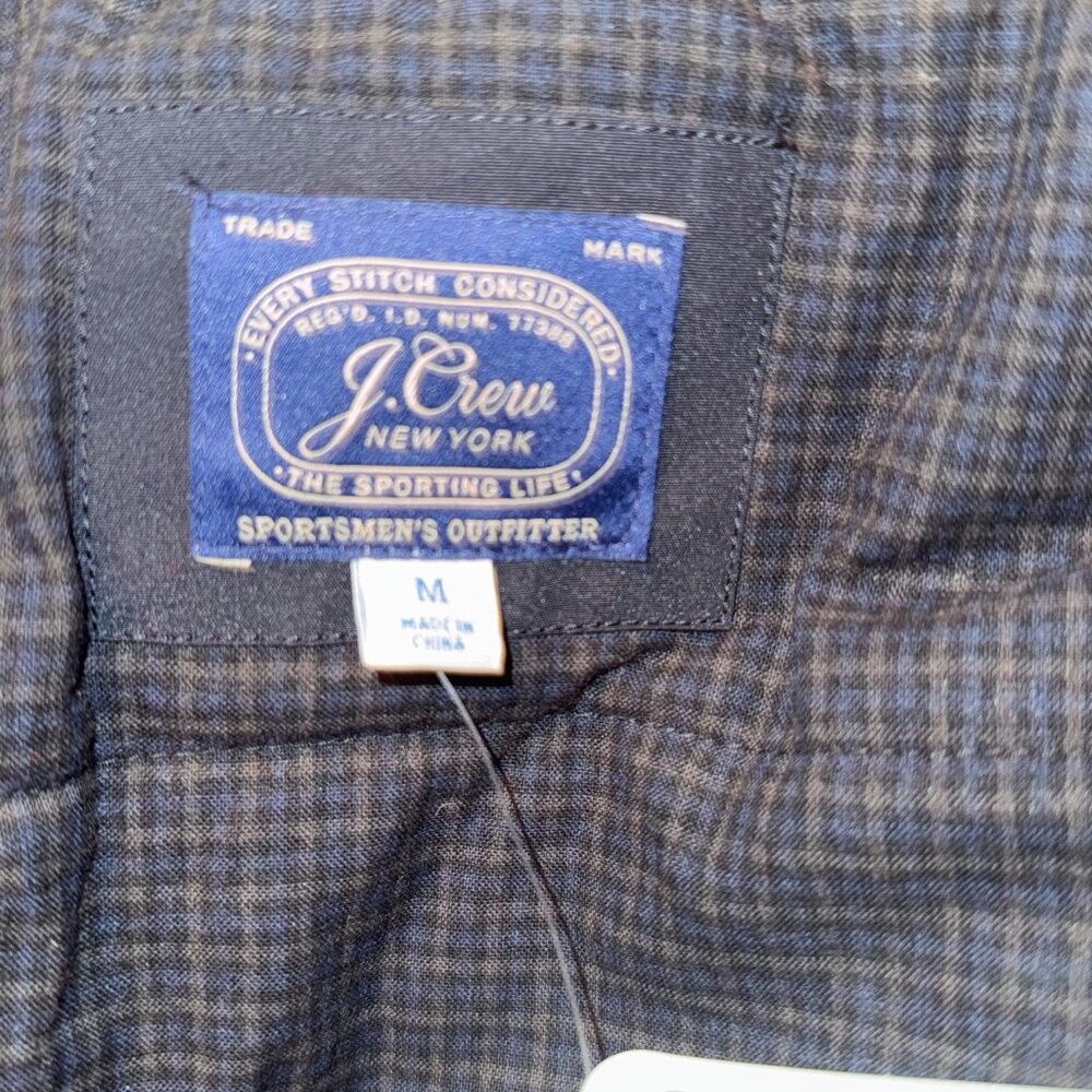 J.Crew Jacket Mens Medium Black Hooded PrimaLoft Corduroy Wool Panels NWT - Picture 5 of 16